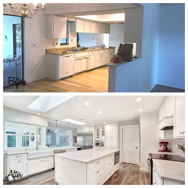 Kitchen Remodel Before and After
