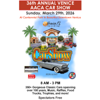 36th Annual Venice AACA Car Show at Centennial Park