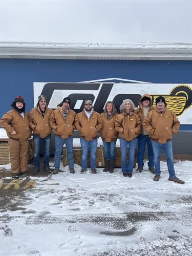 We appreciate all of our employees and their hardwork! Please stay warm in your new carhart jackets! 
