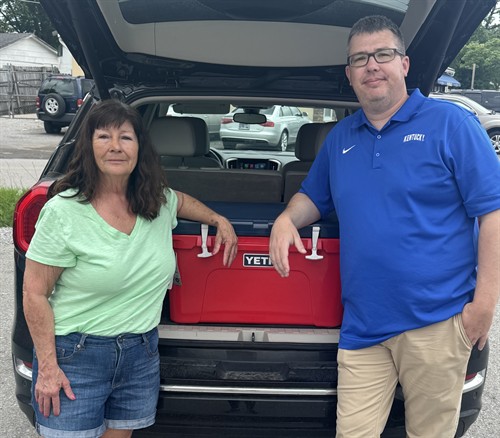 Winner of the Yeti Cooler giveaway at 2024 Strawberry Festival! Make sure and stop by my booth each year for your chance to win. I love engaging and meeting everyone who comes through. It's amazing how many visitors we have for Strawberry Fest! 