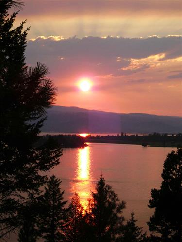 Sunset on Flathead Lake 