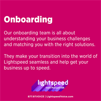 Lightspeed Voice-Onboarding