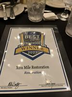 Voted best restoration company in Englewood 2 years in a row!