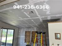Mold treated and new drywall installed by us