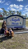 Beautiful Windy day in Sands at Placida with my 2 dogs Bella and Luna