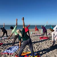 Our Yoga classes are 45 minutes and everyone can participate, even on Holidays