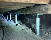 Crawl space repair and stabilization