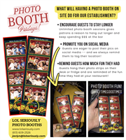 We love partnering with local restaurants/bars for Photo Booth Fridays!