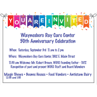 Waynesboro Day Care Center 50th Anniversary Celebration