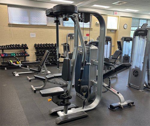 Our main fitness center features state of the art equipment from Life Fitness and Matrix!