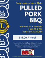 Waynesboro Lions Club BBQ Fundraiser