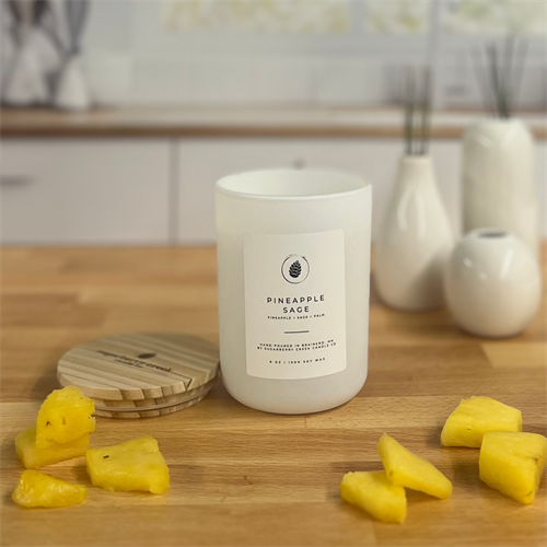 Pineapple Sage soy wax candle