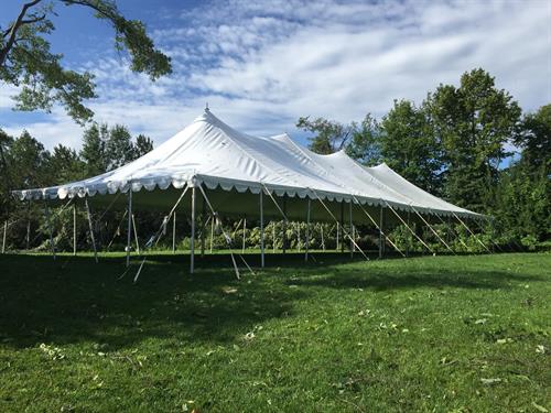 Tent weathered the July 12th Storm at the Yacht Club on Gull Lake! Installation Quatlity is EVERYTHING!  