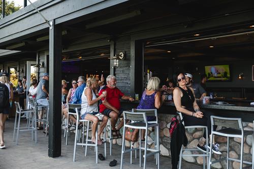 Indoor/Outdoor Bar and Restaurant with Great Gull Lake Views