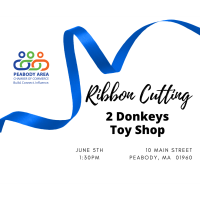 PACC Ribbon Cutting: 2 Donkeys Toy Shop