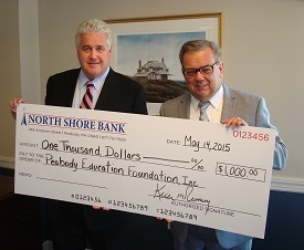 North Shore Bank Makes a Donation to the Peabody Education Foundation