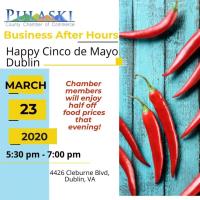 To be rescheduled - Business After Hours with Happy Cinco de Mayo!
