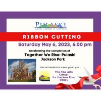 Ribbon Cutting: Together We Rise: Pulaski art project