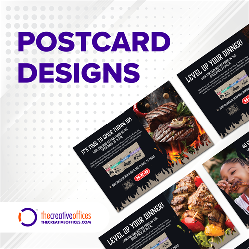 Postcard Designs for Spice Rub Company