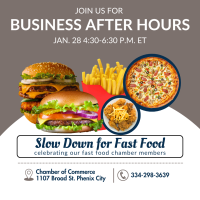 January Business After Hours: Slow Down for Fast Food