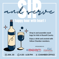 Sip & Serve (Happy Hour with Heart)