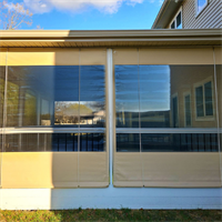 Vinyl & Shade Manual Porch Enclosure