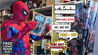 Free Comic Book Day with Spiderman, Face Painting, and Superhero Fun!