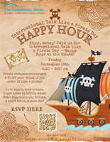 "International Talk Like A Pirate Day" Happy Hour at the House