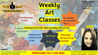Our online variety art classes start from next week!