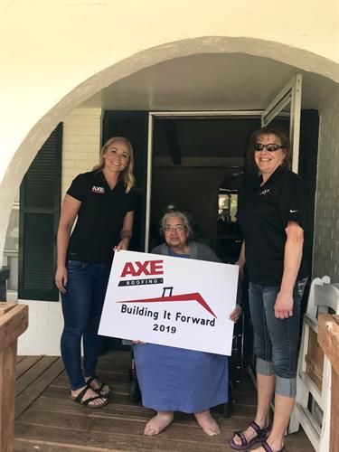 Our 2019 Building it Forward Winner Judith! Our 2019 Building it Forward Winner Judith!