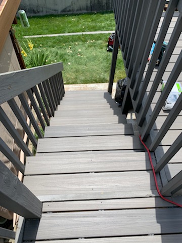 Stair case in Trex Composite Decking Stair case in Trex Composite Decking