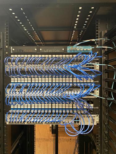 Structured cabling in data closet