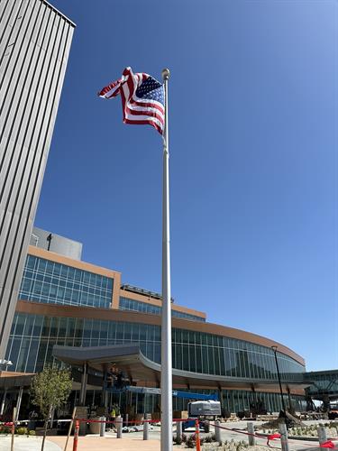 Lutheran Hospital Flagpole Installation  