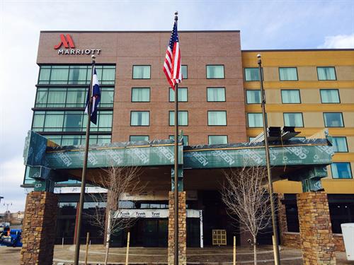 Westminster Marriott Flagpole Installation 