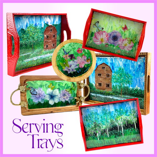 Original Art Serving Trays