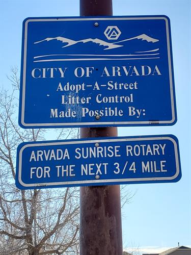 ASR participates in Arvada Adopt-A-Street, on West 72nd Avenue