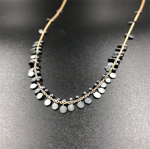 Silver and gold necklace