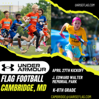 RISE Flag Football comes to Cambridge at NO or REDUCED Cost