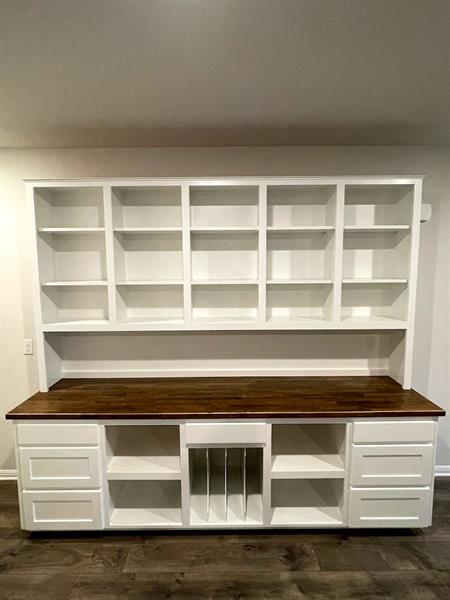 Buffet table with storage