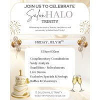 Anniversary Ribbon Cutting: Salon Halo
