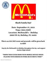 Shark Family Day at McDonald's!