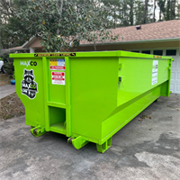 A residential dumpster for one of our Pasco county clients requesting a 20 yard dumpster service.