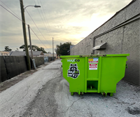 A commercial client needed a 20 yard dumpster in Port Richey, Florida.