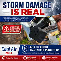 Power surges and electrical issues can cause serious damage to HVAC systems. If your system suddenly stops working, don't assume the worst. Proper diagnosis can make all the difference. At Cool Air M.D., we believe in finding the cause and providing honest recommendations every step of the way. ??