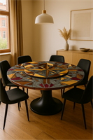 Compass dining room table