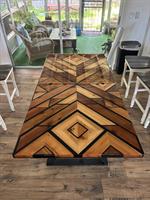 Black Geometric dining table
