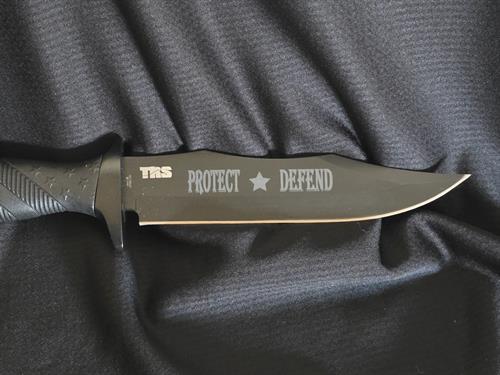 Anodized steel knife