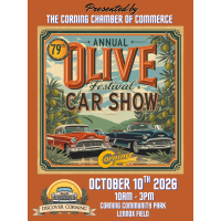 2026 Car Show at the 79th Annual Corning Olive Festival!