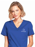 Unisex scrub top with your logo for CNA's and Caregivers