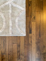 Rich warmth of hardwoods and cozy texture rugs